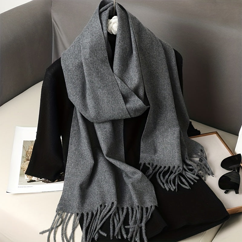 Unisex Windproof Boho Bandana Scarf with Tassels