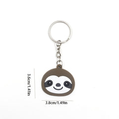 Sloth Party Favors Birthday Kit Tattoos Key Chains Hair Clips Neckla