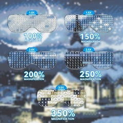 Adjustable 5 Lens Loupe LED Light Headband Magnifier Glass With Lamp