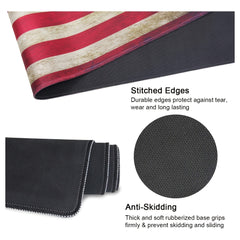 American Flag Large Mouse Pad Water Resistant Non Slip Rubber Base