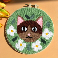 DIY Knitting Embroidery Kit Animal Pattern Starter Set
