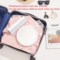 Rechargeable Makeup Mirror with 46 LED Lights & 3 Lighting Modes