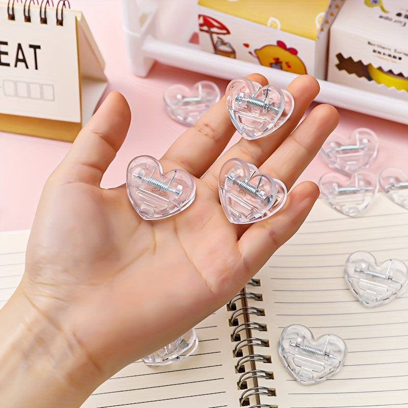 1pc Transparent Love Heart Clip Mini Decoration Photo Clip