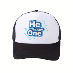2pcs Couple Trucker Hat Mesh Breathable Baseball Cap Block Adjustable Sun Hats