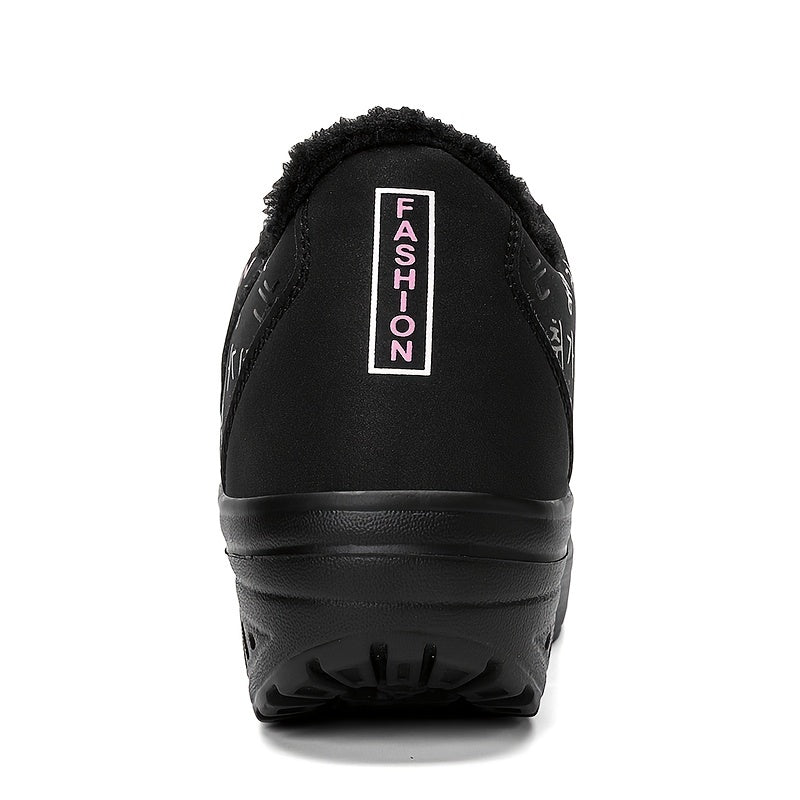 Winter Ankle Boots Lace Up Air Cushion Non slip Sports Sneakers Women's Footwear