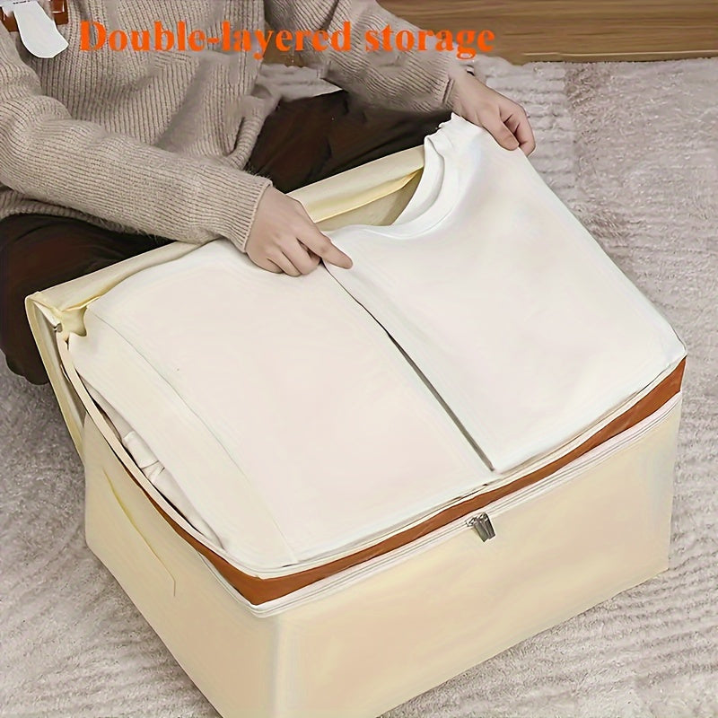 Large Storage Bag for Clothes and Quilts, Foldable Moisture Proof Tote Bags