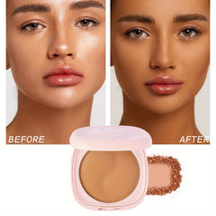 Natural Matte Finish Concealer Foundation Powder Compact