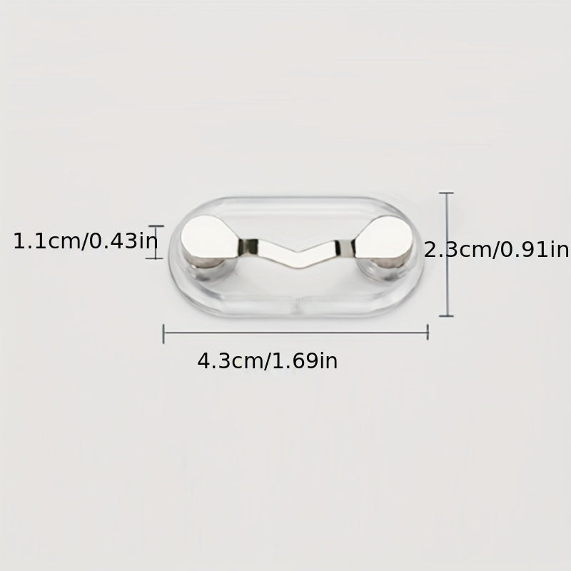Men's Magnetic Eyeglass Holder Pin Brooch Clothes Clip