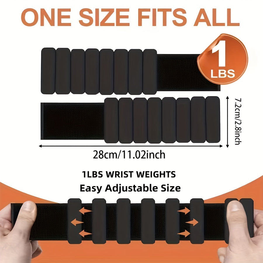 Silicone Steel Block Weight Bracelet for Fitness & Yoga Training