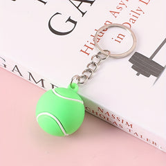 Kids Sports Keychain Set Football Soccer Basketball Tennis Creative Cartoon Gift