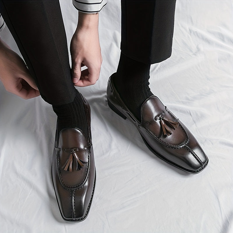 Men's Tassel Loafer Shoes Slip On Comfortable Anti skid Sneakers