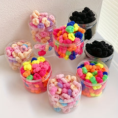 100pcs Candy Elastic Hair Rope for Kids
