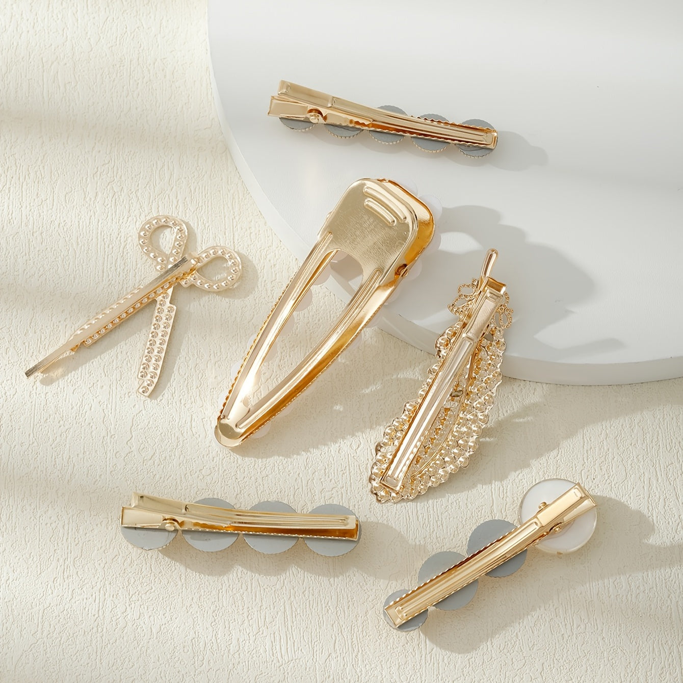 6pcs Pearl Rhinestone Hair Clips Barrettes Hairpin Hair Accessories