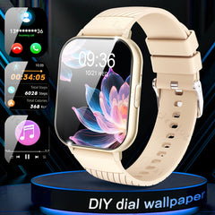 Pink Silicone Strap Smartwatch Wireless Notifications Multiple Sports Modes