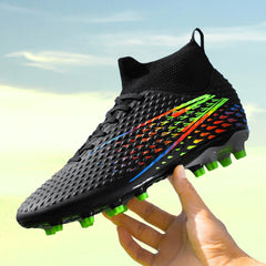 Boy's High Top Non Slip Football Cleat With Spikes