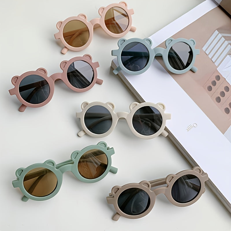 Girls Bear Frame Sunglasses for Party Outdoor Travel