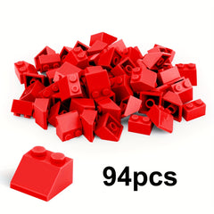 94pcs 2x2 Beveled Building Toy - Great Gift for Boys