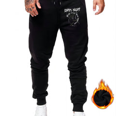 Gothic Dark Night Drawstring Sweatpants Loose Fit Casual Joggers Men