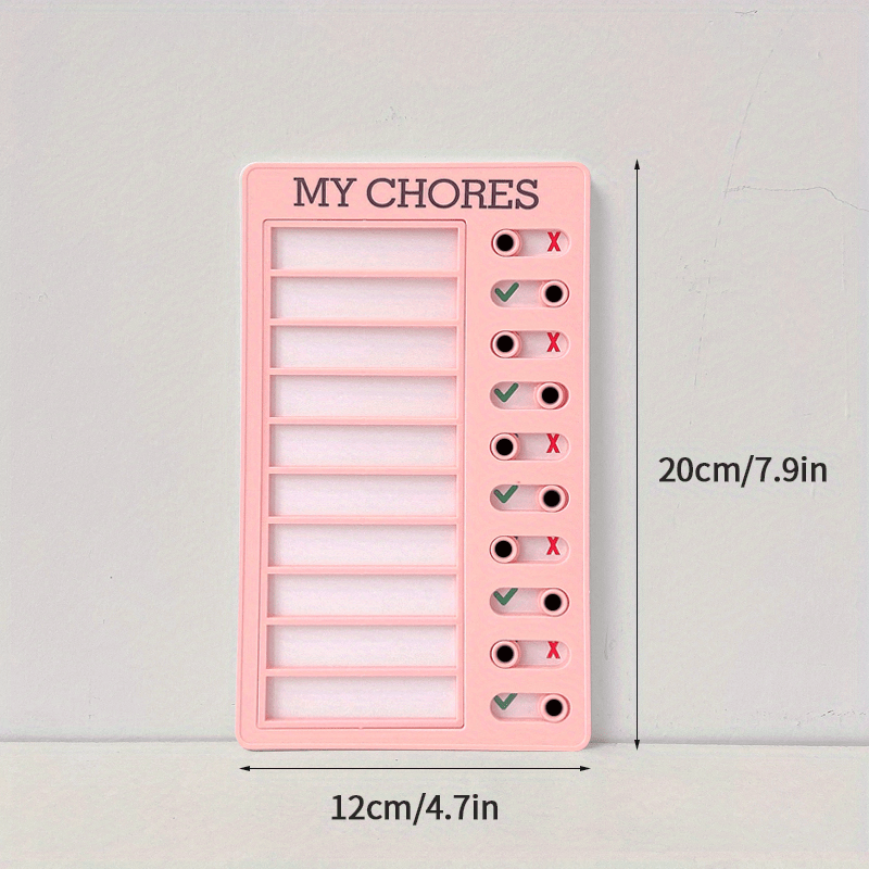 Self Discipline Chore Checklist Memo Board Daily Affairs Reminder Tool