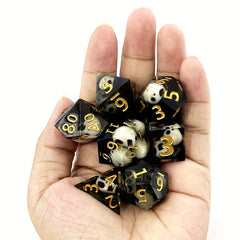 7pcs Transparent Skull Dice Set for Entertainment