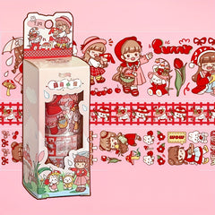 Heart Journal Sticker Tapes Transparent DIY Decorative Stickers