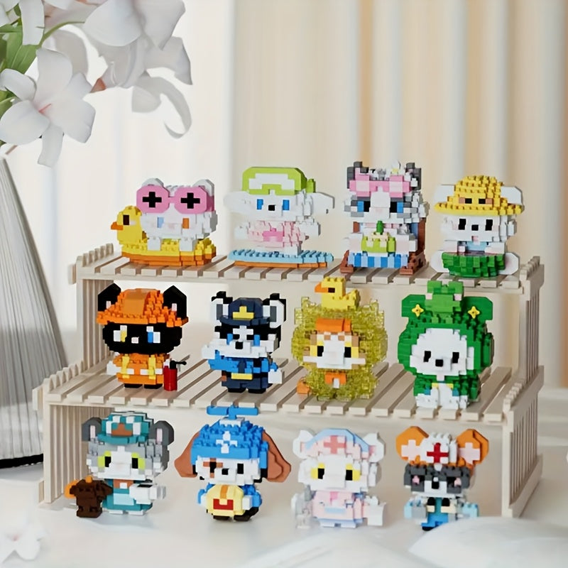 Cat Dog Micro Particle Puzzle Building Blocks Creative Toy Gift