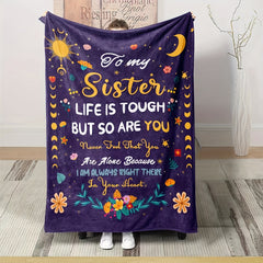 Flannel Blanket for Sisters - Outdoor Camping Gift