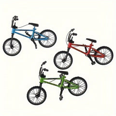 1pc Finger Bicycle Mini Alloy Bicycle Model Gift Decoration Bicycle Toy