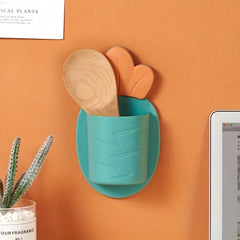 Carrot Shaped Bathroom Toothbrush Rack Wall Mounted