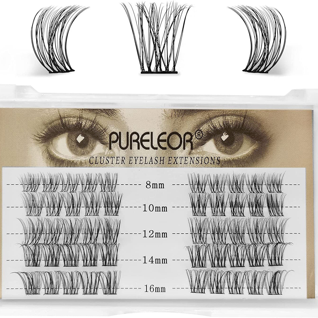 60 Cluster Manga Slender Lashes Individual Eyelash Extensions