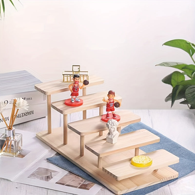 Wooden Glasses Display Frame Pine Hand Storage Rack Creative Desktop