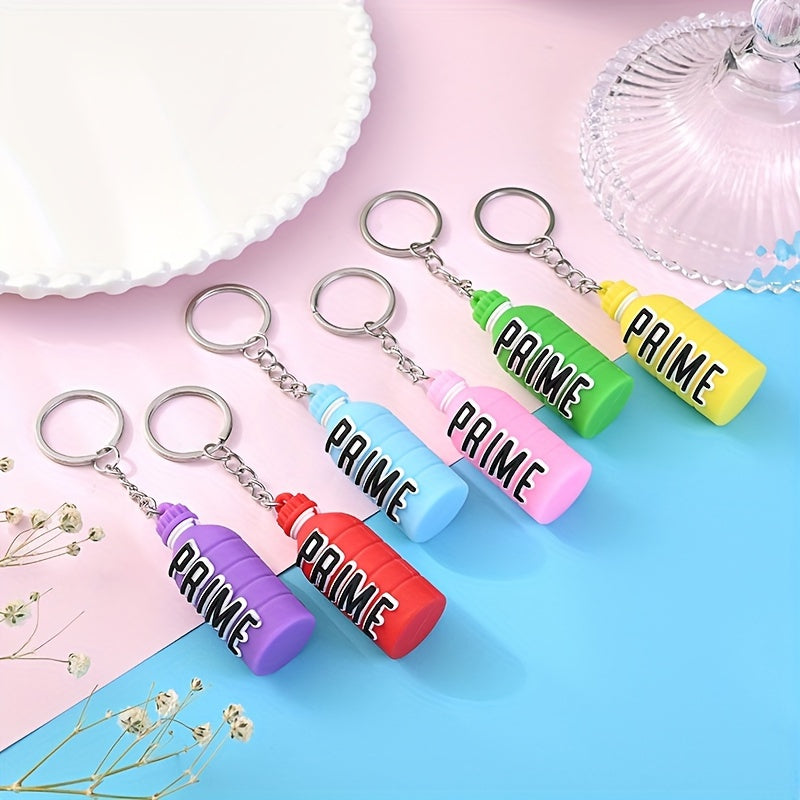 Drink Bottle Keychain Water Bottle Keyring Bag Pendant
