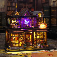 MAOMIYU Vintage Magic Treasure House DIY Wooden Model Kit 3D Puzzle