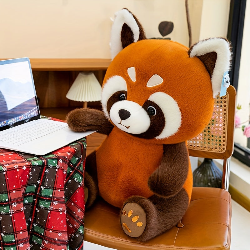 JACKCAT Video Game Raccoon Plush Soft Stuffed Animal Brown