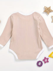 Baby Girls Cotton Long Sleeve Triangle Romper