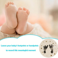 Hello World Newborn Sign with Ink Pad for Baby Hand and Footprints