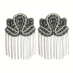 Glittered Fringe Shoulder Titles for Performance Wear