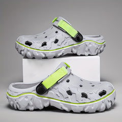 Men's Hollow Out Closed Toe Sandals Soft Sole Walking Shoes