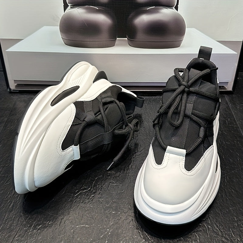 Men's Breathable Chunky Sneakers For Jogging Gym
