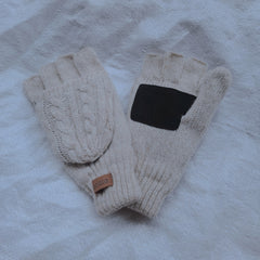 Winter Half-finger Wool Gloves for Riding Cold Weather