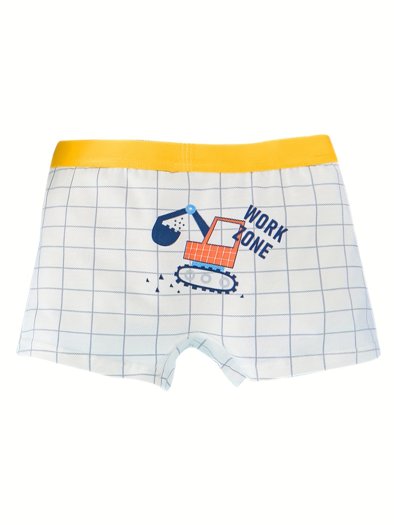 4pcs Boys Helicopter Fire Truck Bulldozer Boxer Briefs Underwear