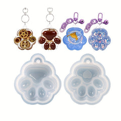 Epoxy Cat Paw Silicone Resin Mold For Crafts Keychain Pendant