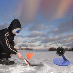 Portable Ice Fishing Rod Flag Seat Tackle