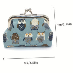 Owl Coin Purse Bag Key Bag Birthday Gift Hasp Money Bags Wallet Clutch Bag