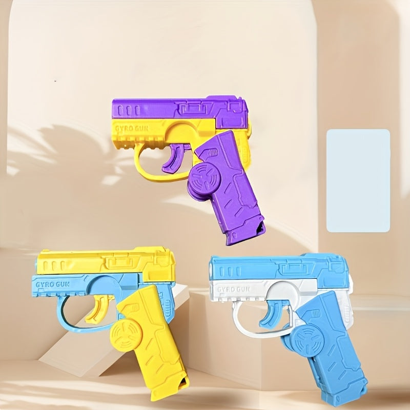 Mini Finger Spinning Toy Bore Gun Fidget Spinner Dual Function Toy