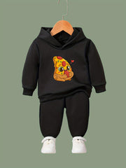 Pizza Pattern 2pcs Activewear Sets for Girls