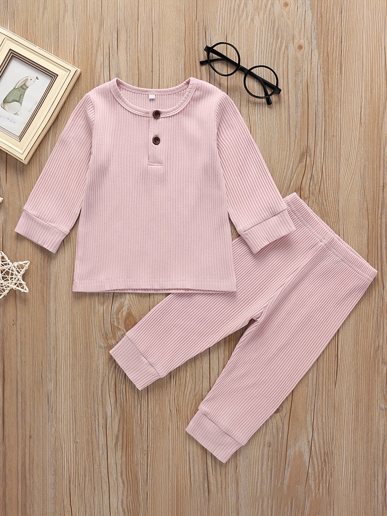 Baby Boys Cotton Casual Outfit Long Sleeve Top Trousers Set Spring Autumn