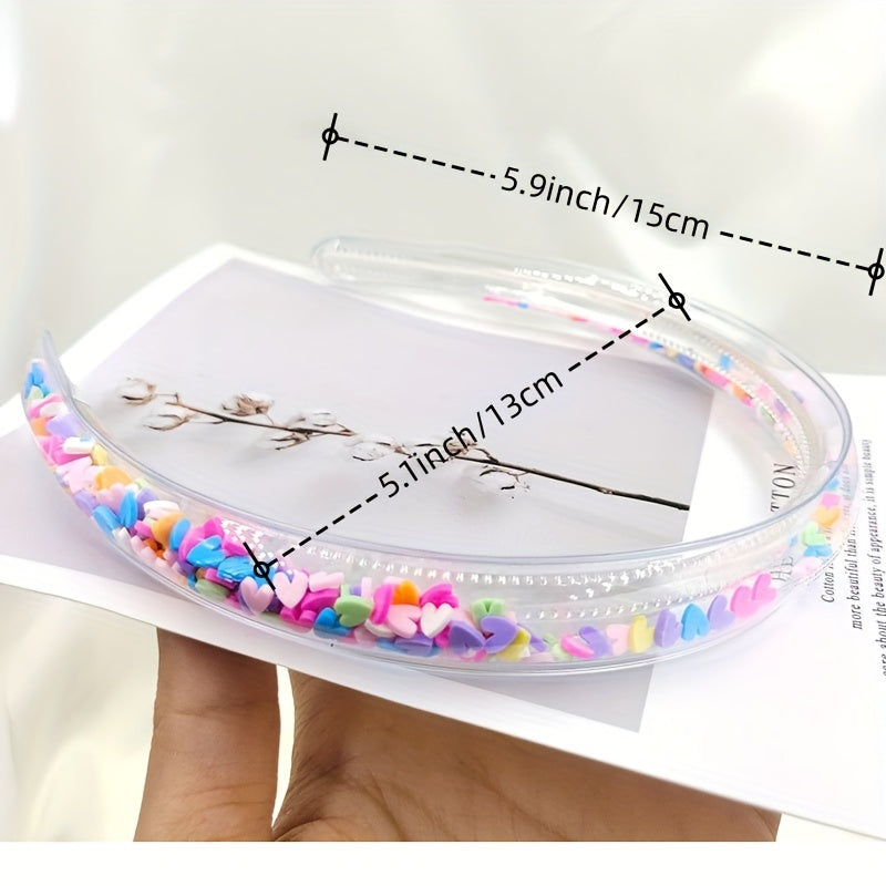 Clear PVC Sequin Headband for Kids