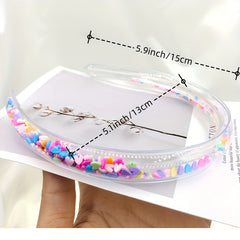 Clear PVC Sequin Headband for Kids