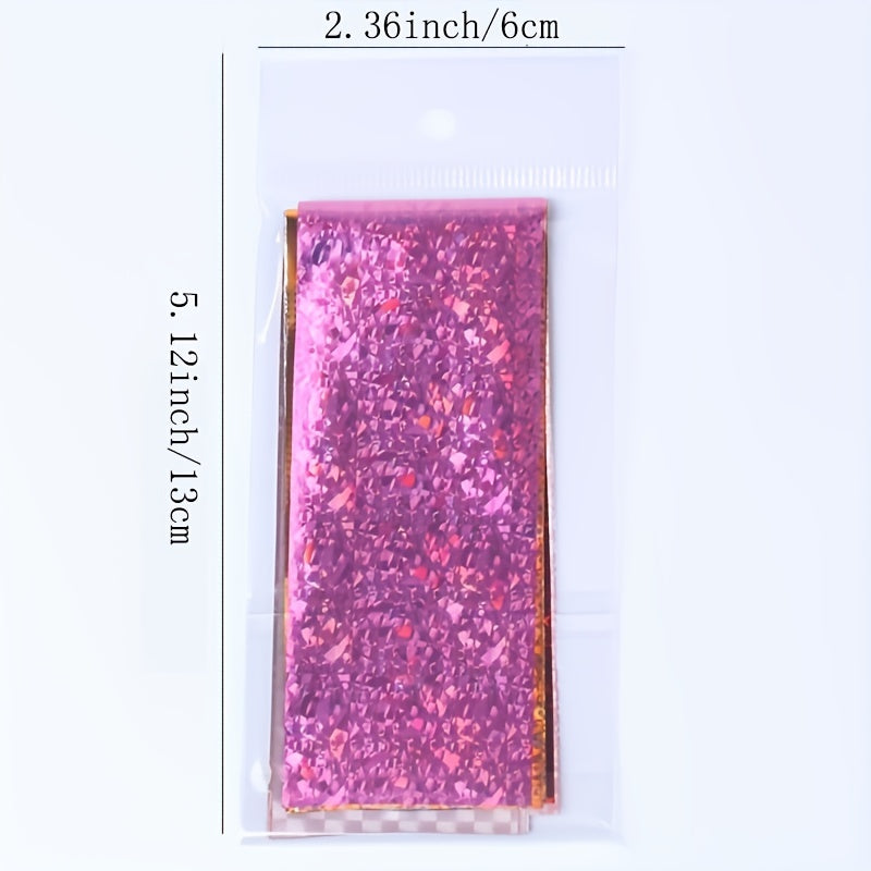 16 Sheets Nail Art Foil Transfer Set Paper Manicure Starry Nail Stickers